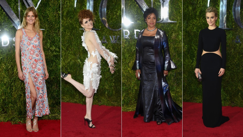 Illustration for article titled Vibrant Color, Icy Lace, and a Gaggle of Supermodels At the Tonys